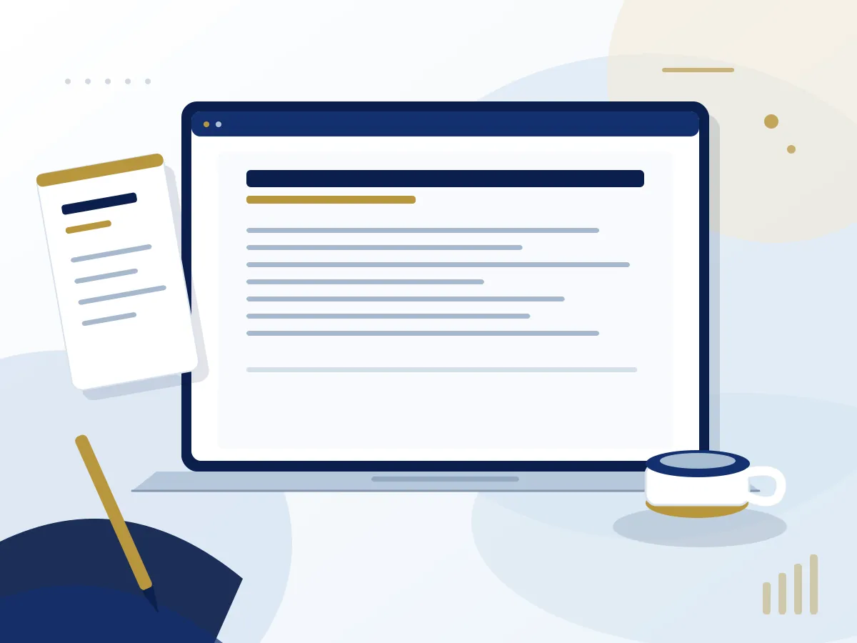 Ilustración del servicio de confección de documentos en word